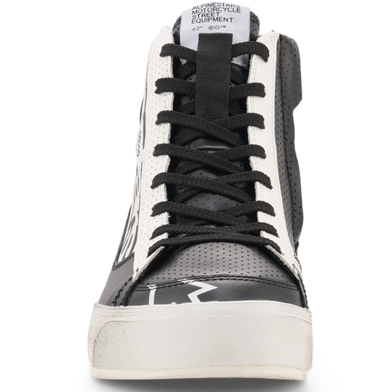 Alpinestars Stella Stated Flair naiste mootorrattasaapad must-valged