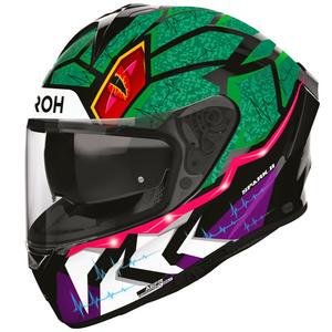 Airoh Spark 2 Rex täismaskiiver must-roheline-lilla