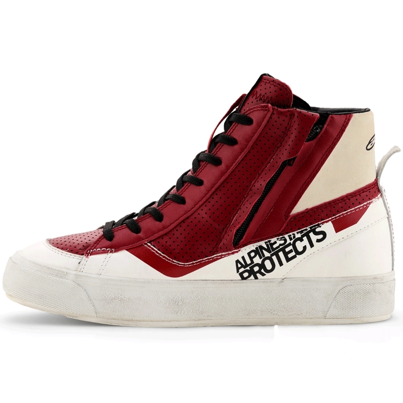 Alpinestars Stella Stated Flair naiste mootorrattasaapad valge-punased