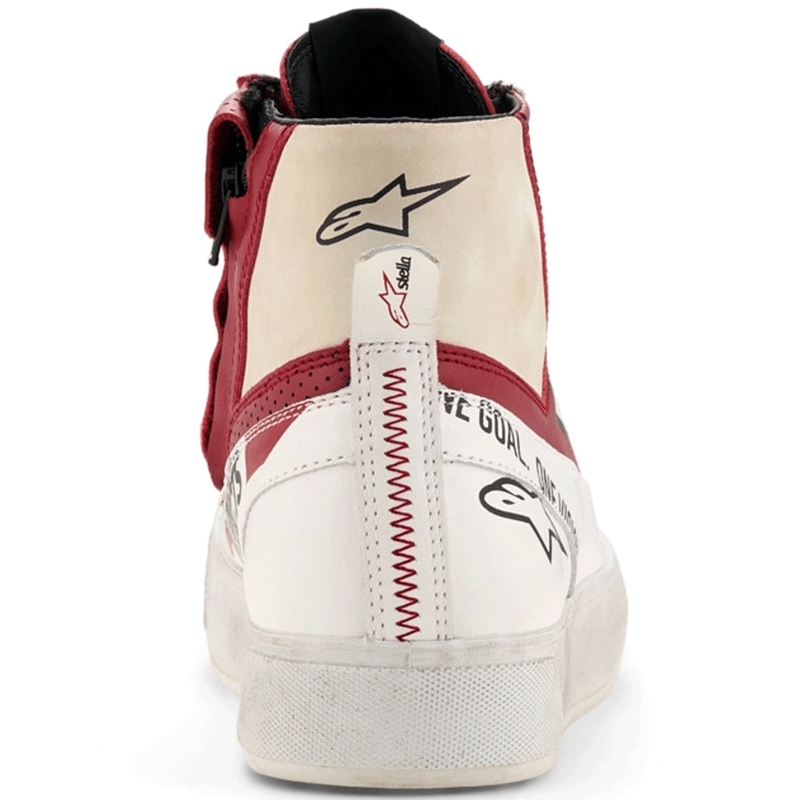 Alpinestars Stella Stated Flair naiste mootorrattasaapad valge-punased