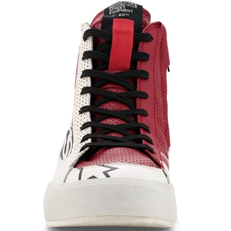 Alpinestars Stella Stated Flair naiste mootorrattasaapad valge-punased