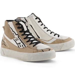 Alpinestars Stella Stated Flair naiste mootorrattasaapad hall-valged