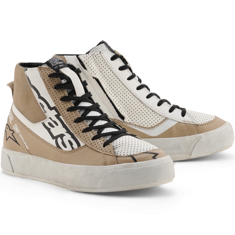 Alpinestars Stella Stated Flair naiste mootorrattasaapad hall-valged