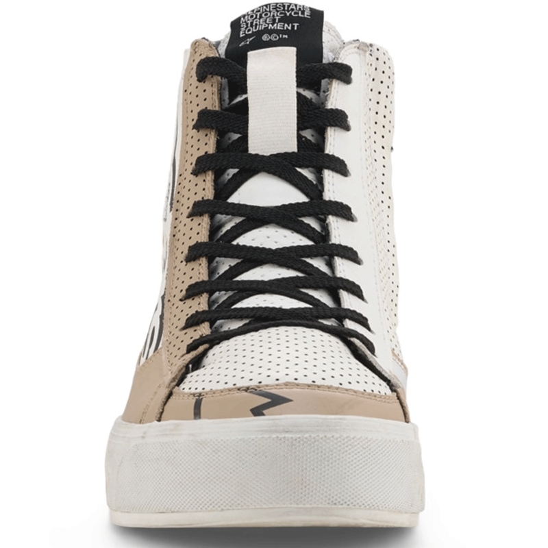 Alpinestars Stella Stated Flair naiste mootorrattasaapad hall-valged
