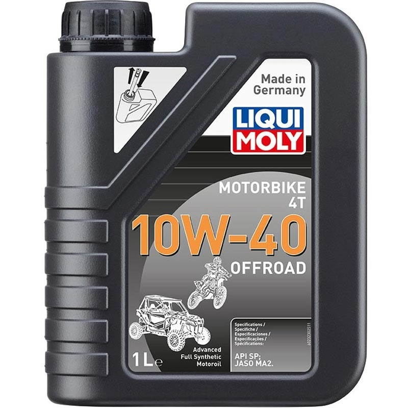 Sünteetiline mootoriõli Liqui Moly Motorbike 4T 10W40 Offroad 1 l