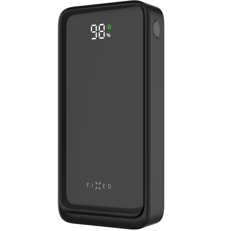 Akupank FIXED Zen2 20 20 000 mAh PD 20 W LCD-ekraaniga must