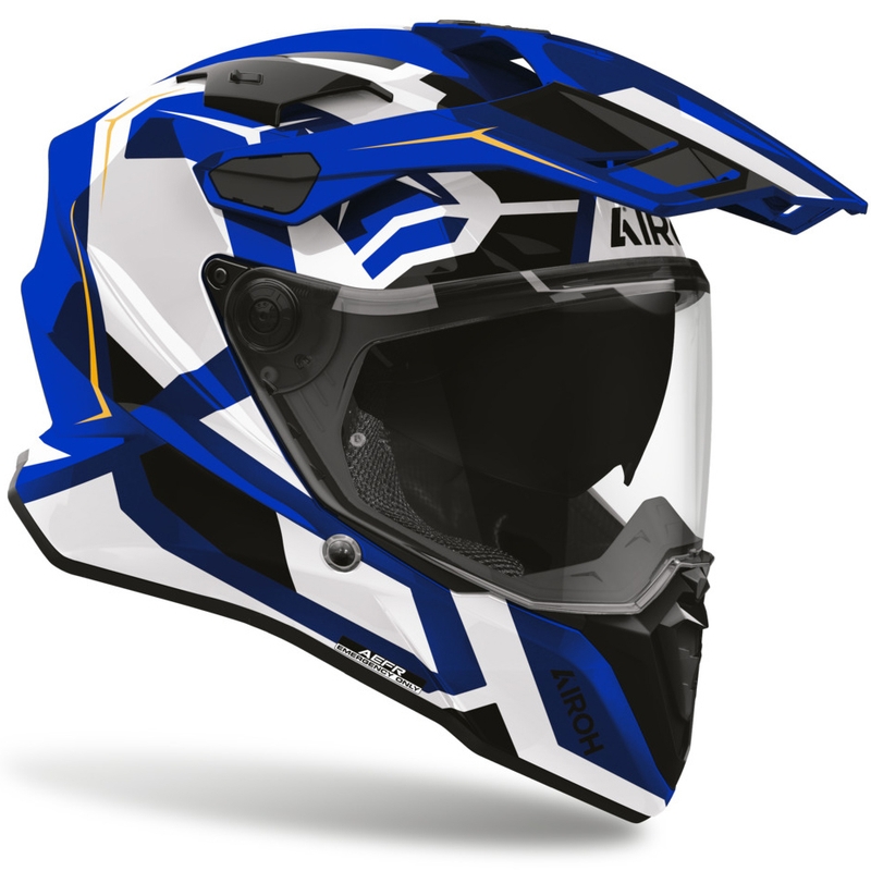 Enduro mootorratta kiiver Airoh Commander 2 polaarsinine