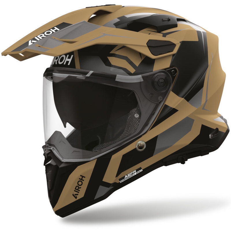 Airoh Commander 2 Polar Enduro mootorratta kiiver matt liivakarva
