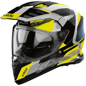 Enduro mootorratta kiiver Airoh BADX-X Airspeed kollane