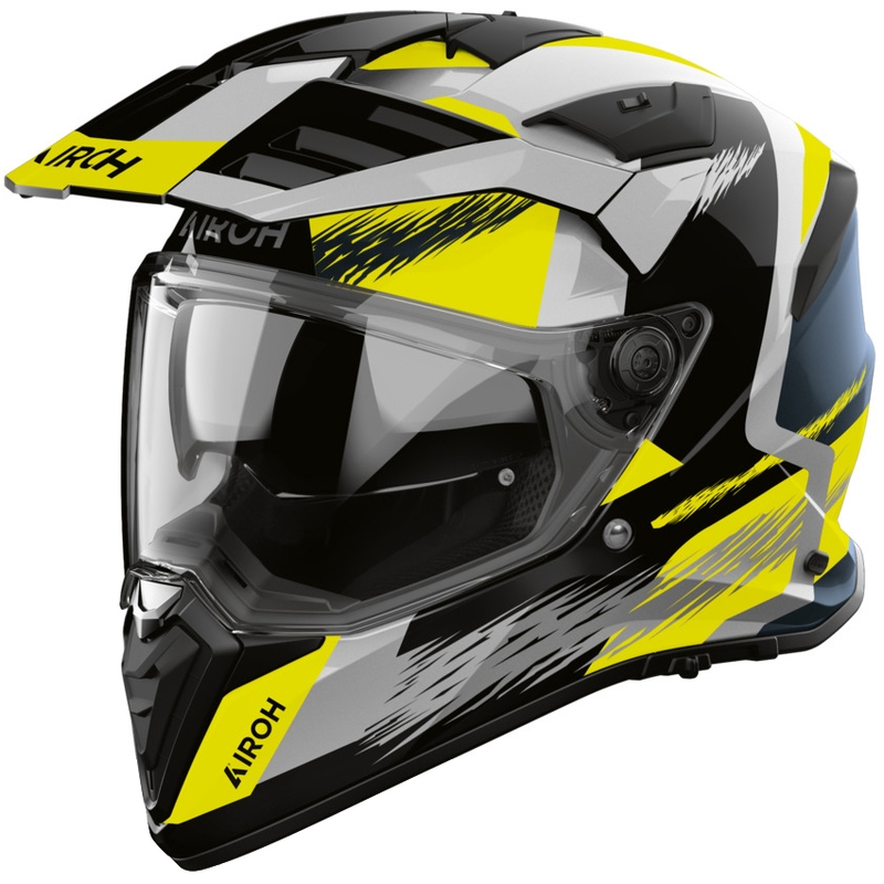 Enduro mootorratta kiiver Airoh BADX-X Airspeed kollane