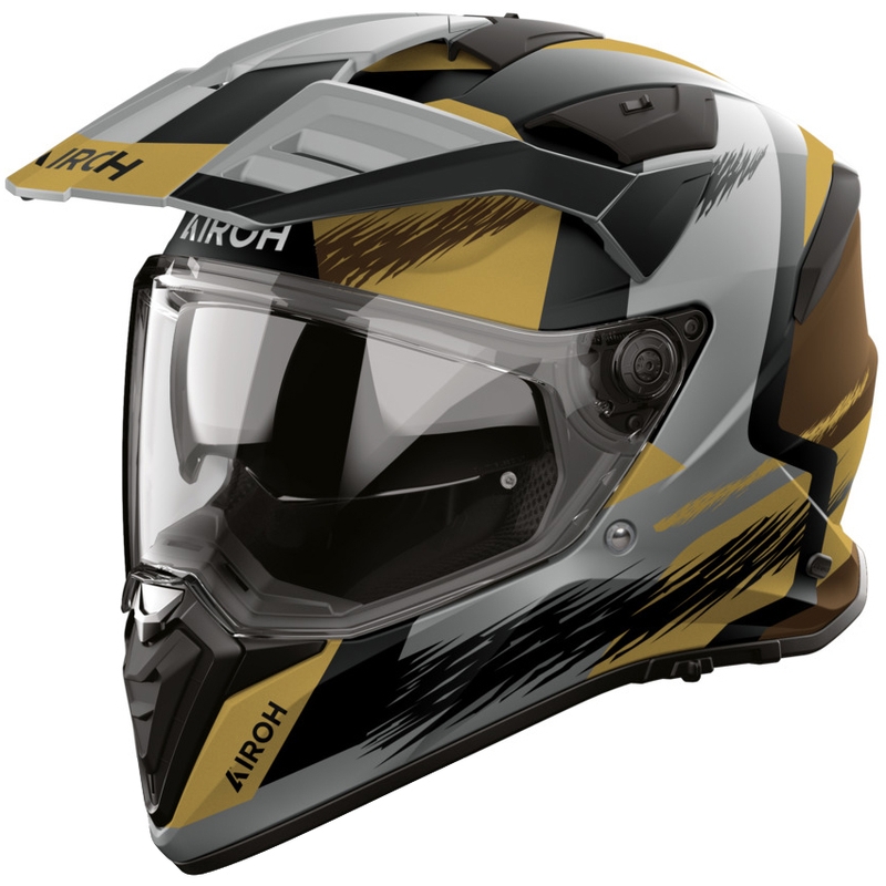 Enduro mootorratta kiiver Airoh BADX-X Airspeed matt liivakarva