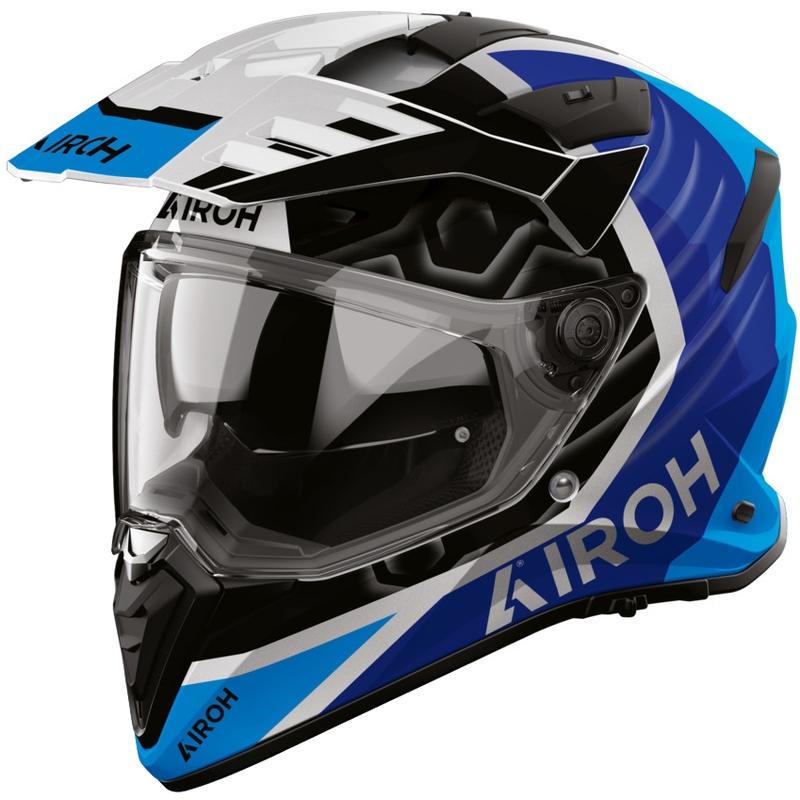 Enduro mootorratta kiiver Airoh BADX-X Cube sinine