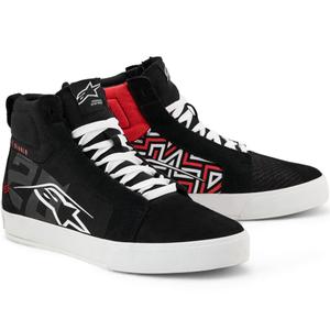 Alpinestars Ride-63 Canvas FQ20 Mootorratta Saapad Must-Valge-Punane