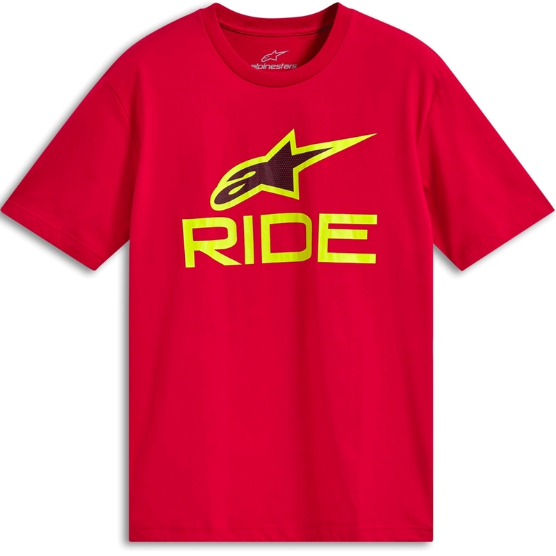 Alpinestars Ride 4.0 CSF T-särk punane-fluo kollane-must