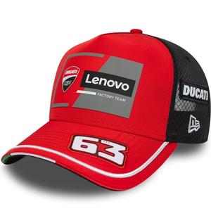 Ducati New Era Lenovo Bagnaia 63 kork must-punane