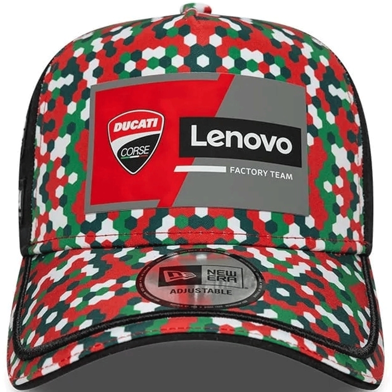Ducati New Era Lenovo Mugello müts must-punane-mitmevärviline