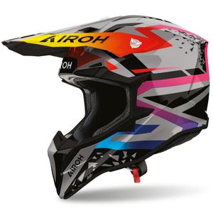 Airoh Wraaap Karma mootorratta motokrossi kiiver hall-mitmevärviline