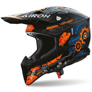 Airoh Wraaap Gear motokrossi kiiver matt must-oranž