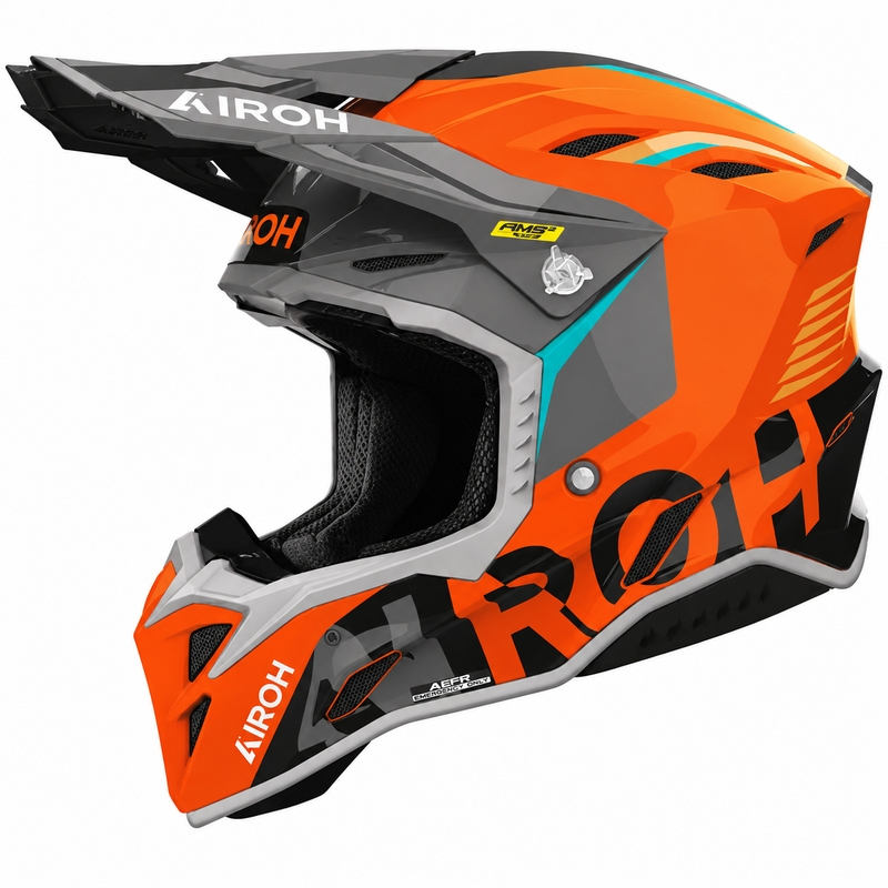 Motokrossi kiiver Airoh Aviator Factory Blame oranž