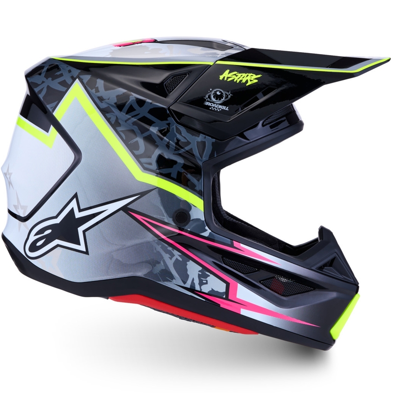 Alpinestars Supertech S-M7 Blaster mootorratta krossikiiver hall-fluorestseeriv kollane