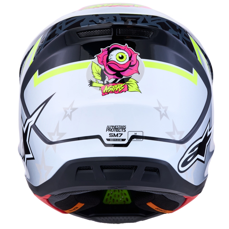 Alpinestars Supertech S-M7 Blaster mootorratta krossikiiver hall-fluorestseeriv kollane