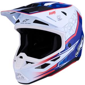 Alpinestars Supertech S-M7 Blaster valge-sinine motokrossikiiver