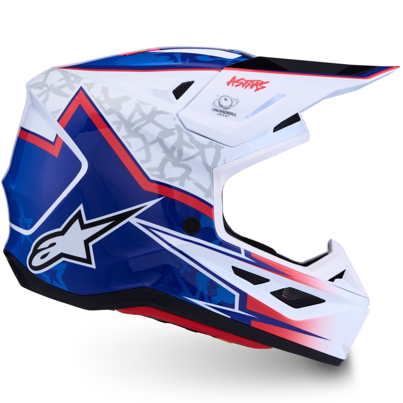 Alpinestars Supertech S-M7 Blaster valge-sinine motokrossikiiver