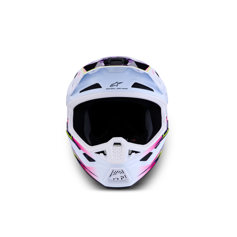 Alpinestars Supertech S-M7 Blaster mootorrattakrossi kiiver lilla-valge