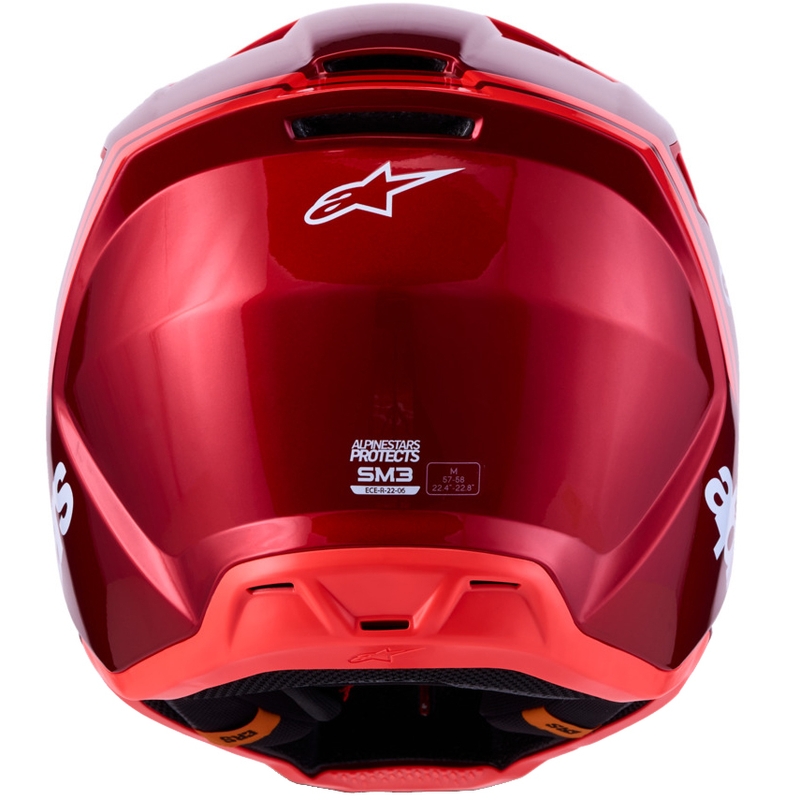 Alpinestars S-M3 Radium fluorestsentse puna-valge motokrossikiiver