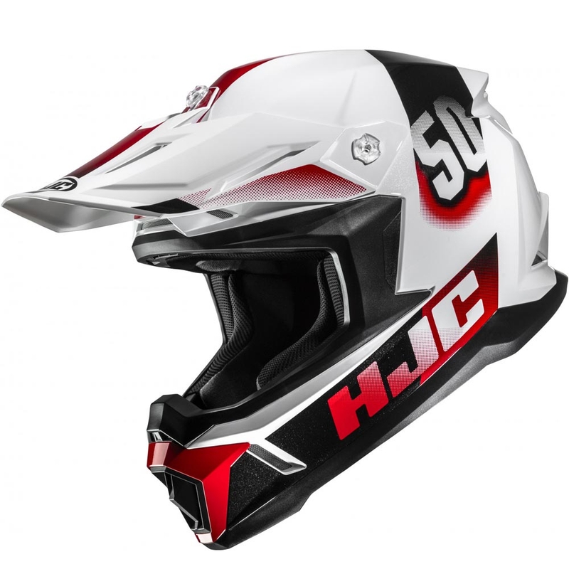 HJC C50 Dash MC1 motokrossikiiver valge-must-punane