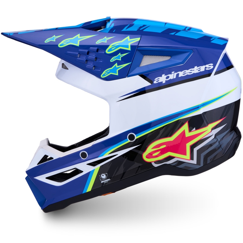 Alpinestars S-M3 Falcon mootorratta motokrossi kiiver sini-valge-must
