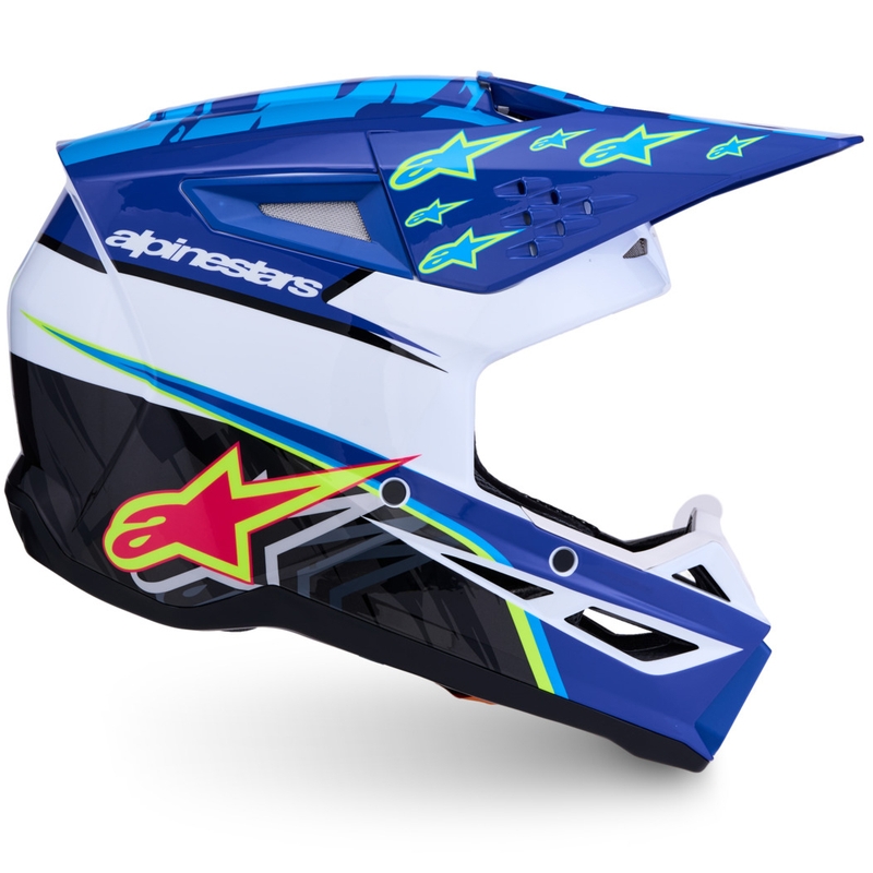 Alpinestars S-M3 Falcon mootorratta motokrossi kiiver sini-valge-must