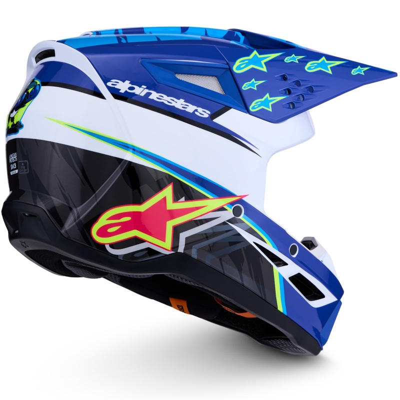 Alpinestars S-M3 Falcon mootorratta motokrossi kiiver sini-valge-must