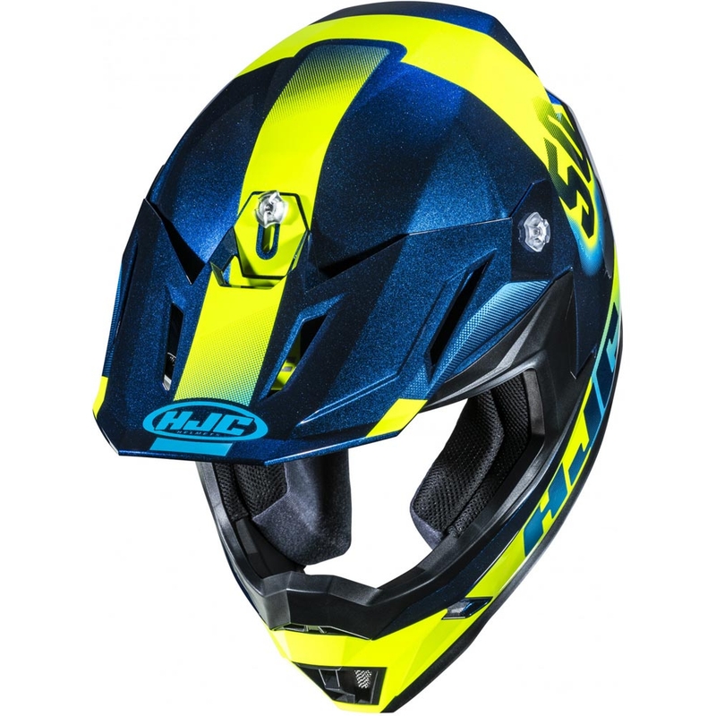 Motokrossi kiiver HJC C50 Dash MC2 sinine-fluorestseeriv kollane