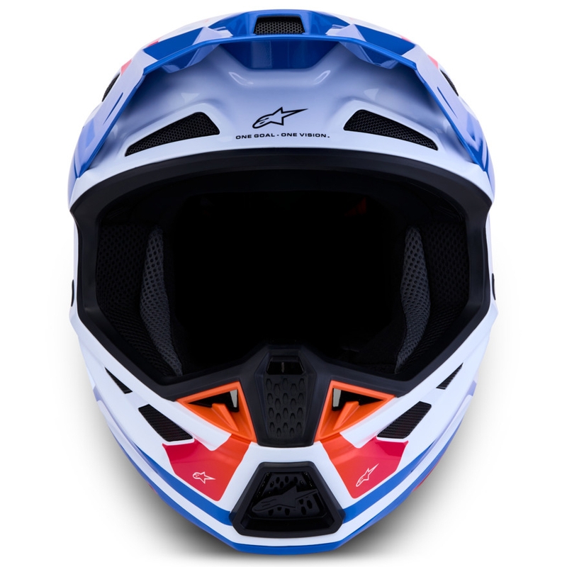Alpinestars Supertech S-M7 Core motokrossikiiver valge-sinine-oranž