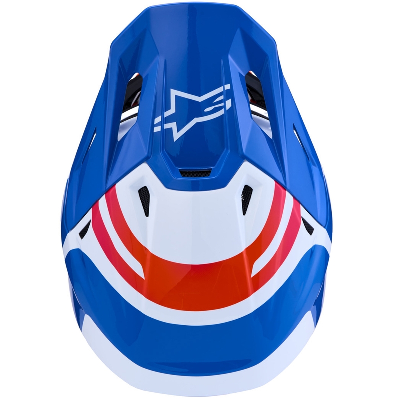 Alpinestars Supertech S-M7 Core motokrossikiiver valge-sinine-oranž
