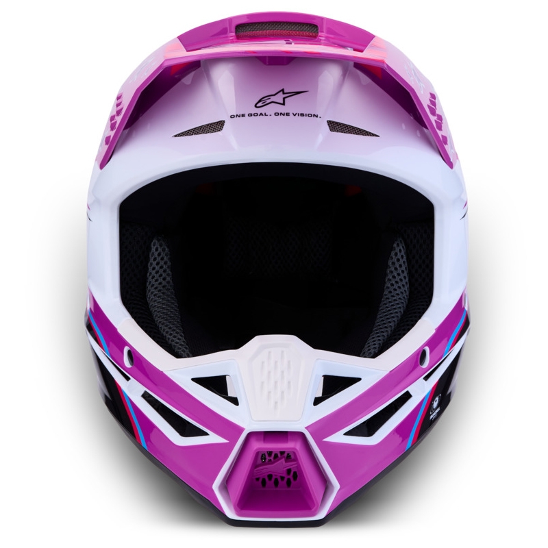 Alpinestars S-M3 Falcon Laste Krossikiiver Lilla-Valge-Must