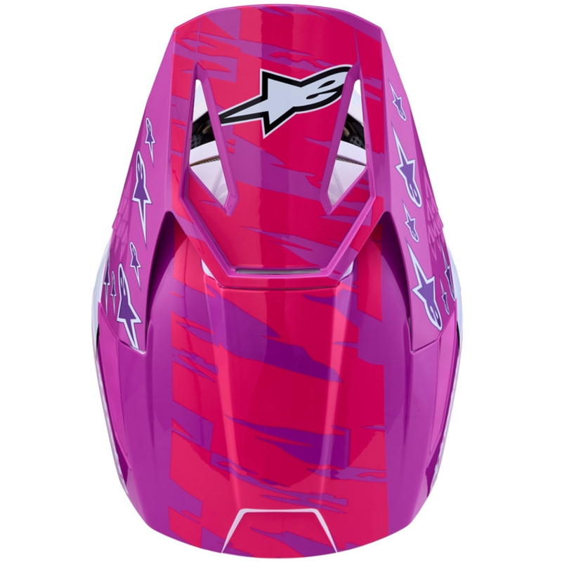 Alpinestars S-M3 Falcon Laste Krossikiiver Lilla-Valge-Must