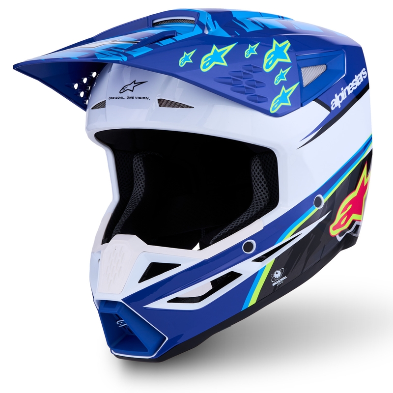Alpinestars S-M3 Falcon laste motokrossikiiver sini-valge-must