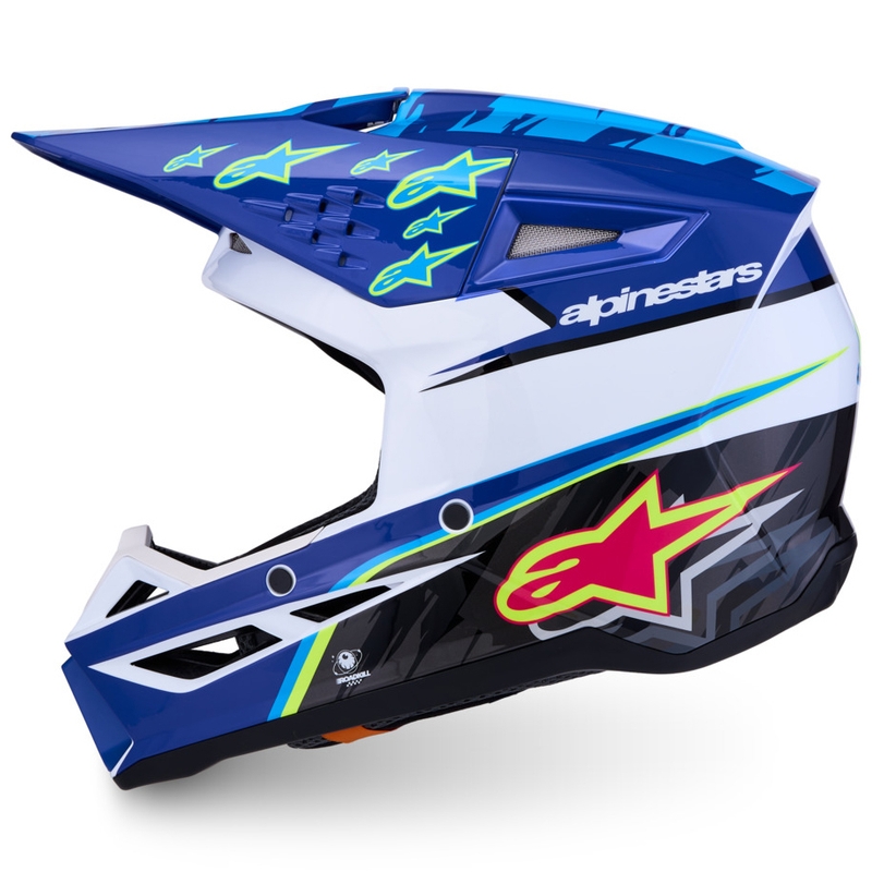 Alpinestars S-M3 Falcon laste motokrossikiiver sini-valge-must