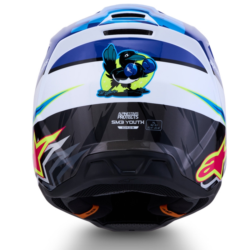 Alpinestars S-M3 Falcon laste motokrossikiiver sini-valge-must