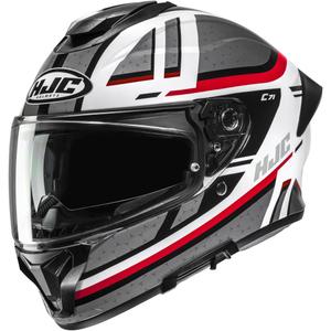 HJC C71 Novah MC1 täisnäoga mootorrattakiiver hall-valge-punane