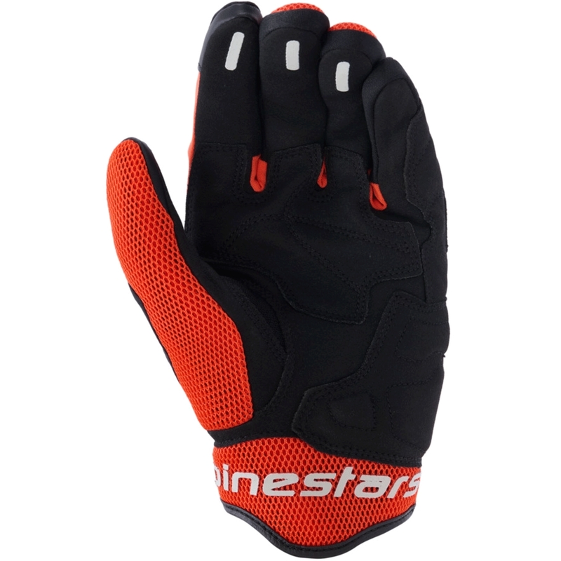 Alpinestars Mogress Airflow mootorratta kindad must-punane-oranž