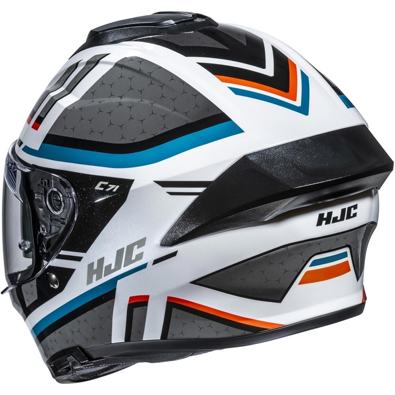 HJC C71 Novah MC27 täisnäoga mootorrattakiiver hall-valge-sinine