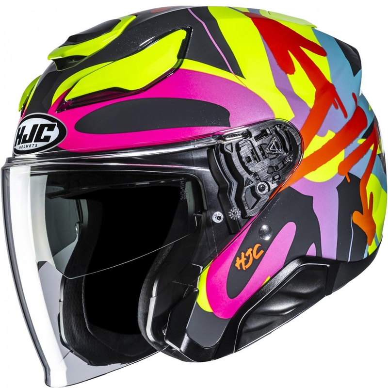 Avatud mootorrattakiiver HJC F31 Sora MC38 must