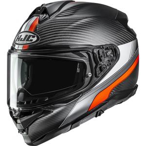 Täismaskiiver mootorrattale HJC F72 Carbon Eos MC6HSF must-oranž
