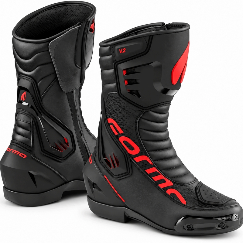 Forma Freccia EVO V.2 mootorrattasaapad must-punased