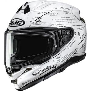 HJC F72 Odyssea MC10 täisnäoga mootorrattakiiver valge-must