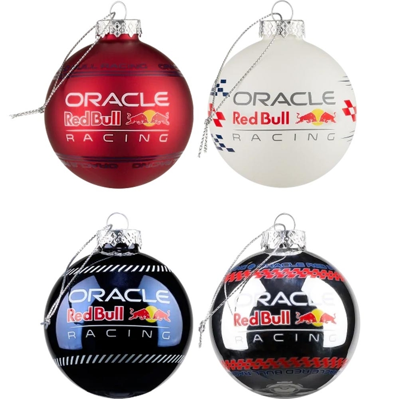 Jõulukaunistuste komplekt Oracle Red Bull Racing värviline 4 tk.