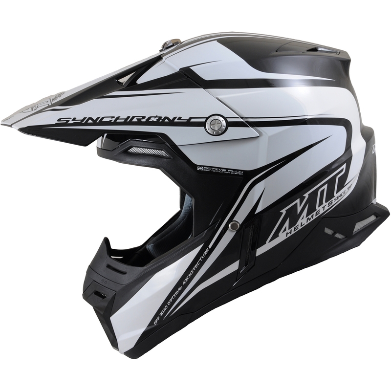 Motokrosová přilba MT Synchrony Duality černá/bílá